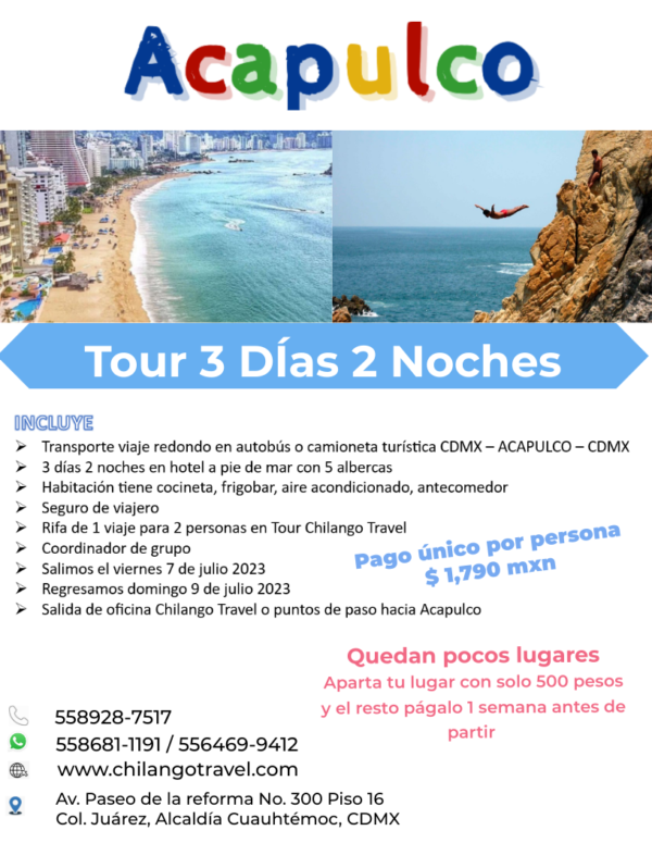 Tour Acapulco 3 Días 2 noches