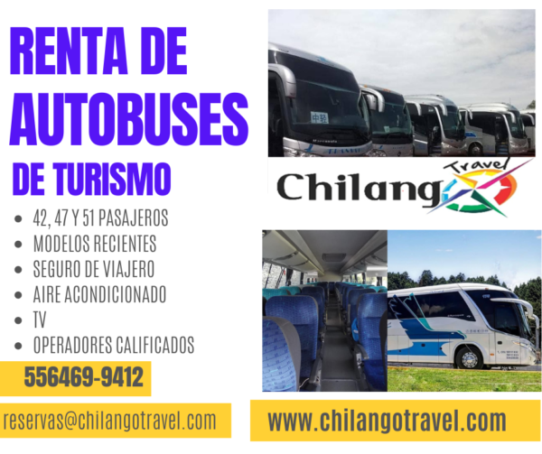 Renta de autobús de turismo CDMX